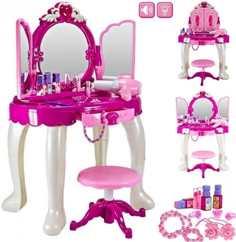 Pink dressing table for girls