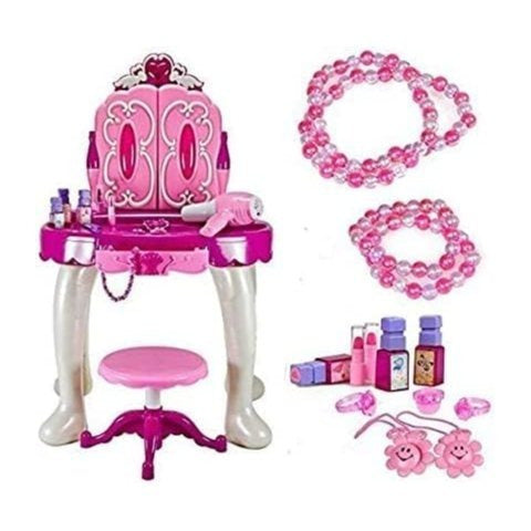 Pink dressing table for girls