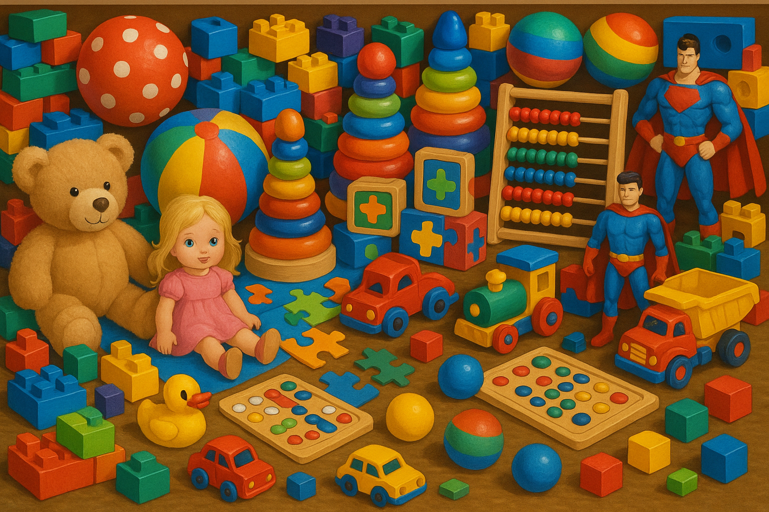 A lot of toys