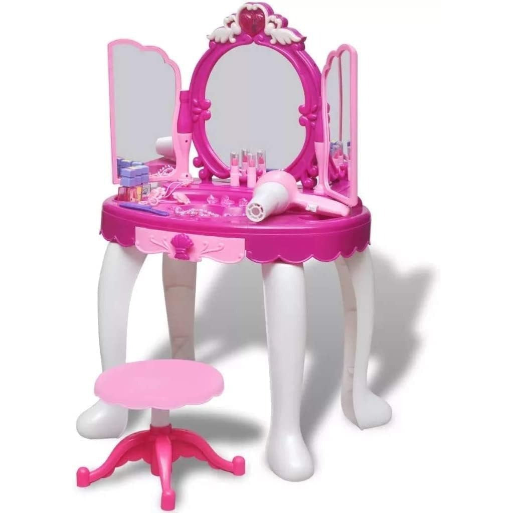 Pink dressing table for girls