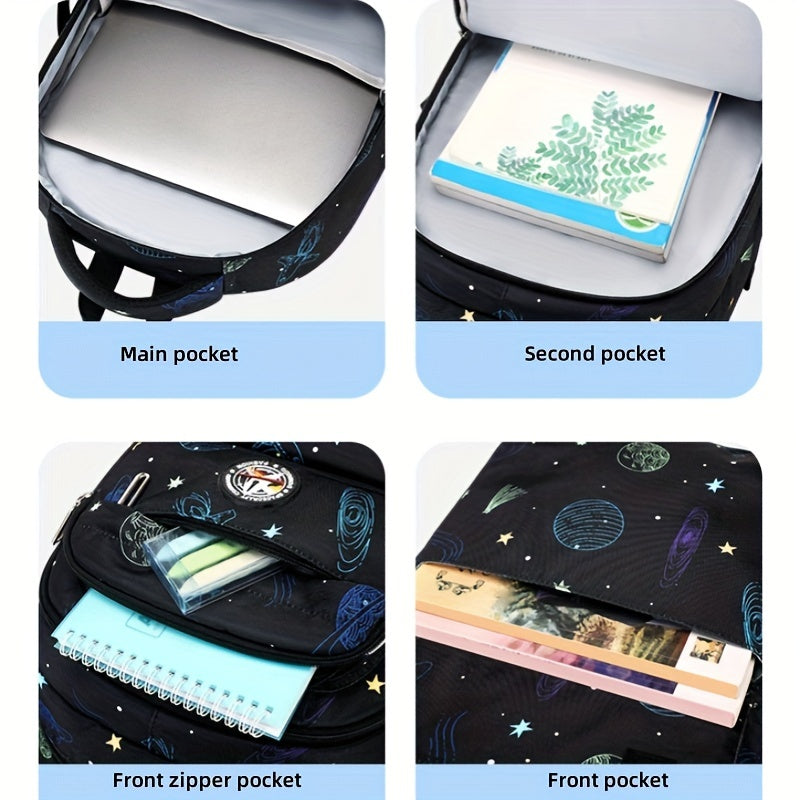 Galaxy Explorer Kids School Backpack
