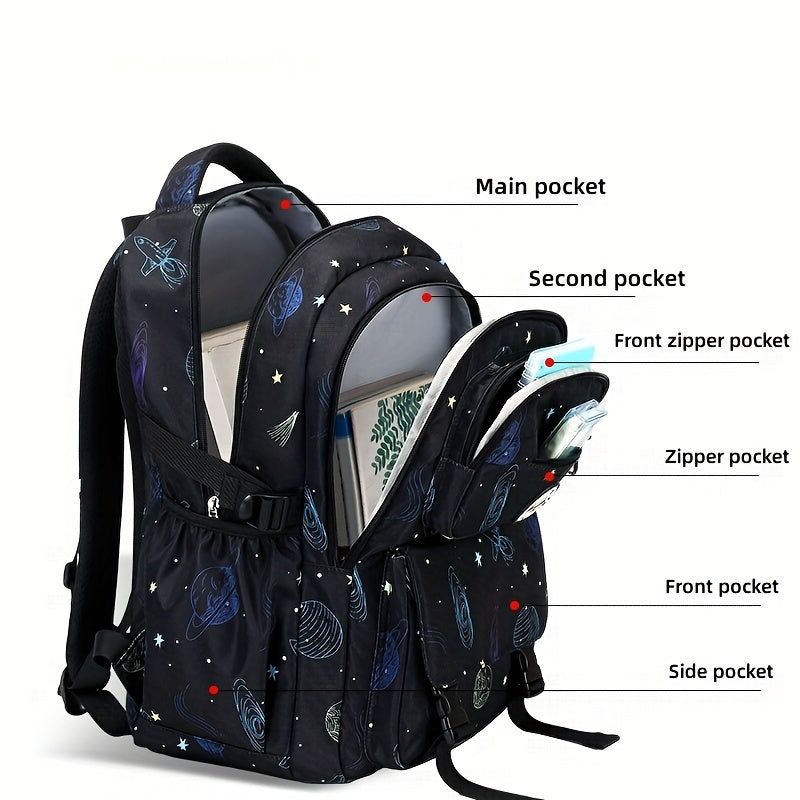 Galaxy Explorer Kids School Backpack