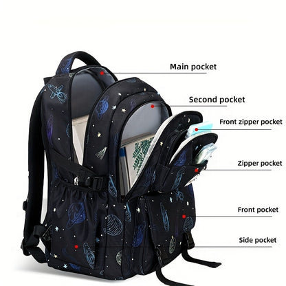 Galaxy Explorer Kids School Backpack
